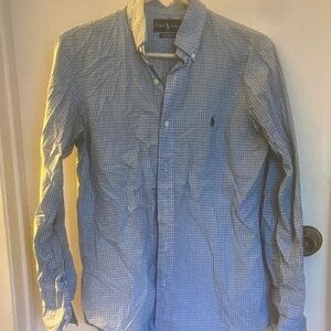 Polo Ralph Lauren Men’s Light Blue Checkered Shirt